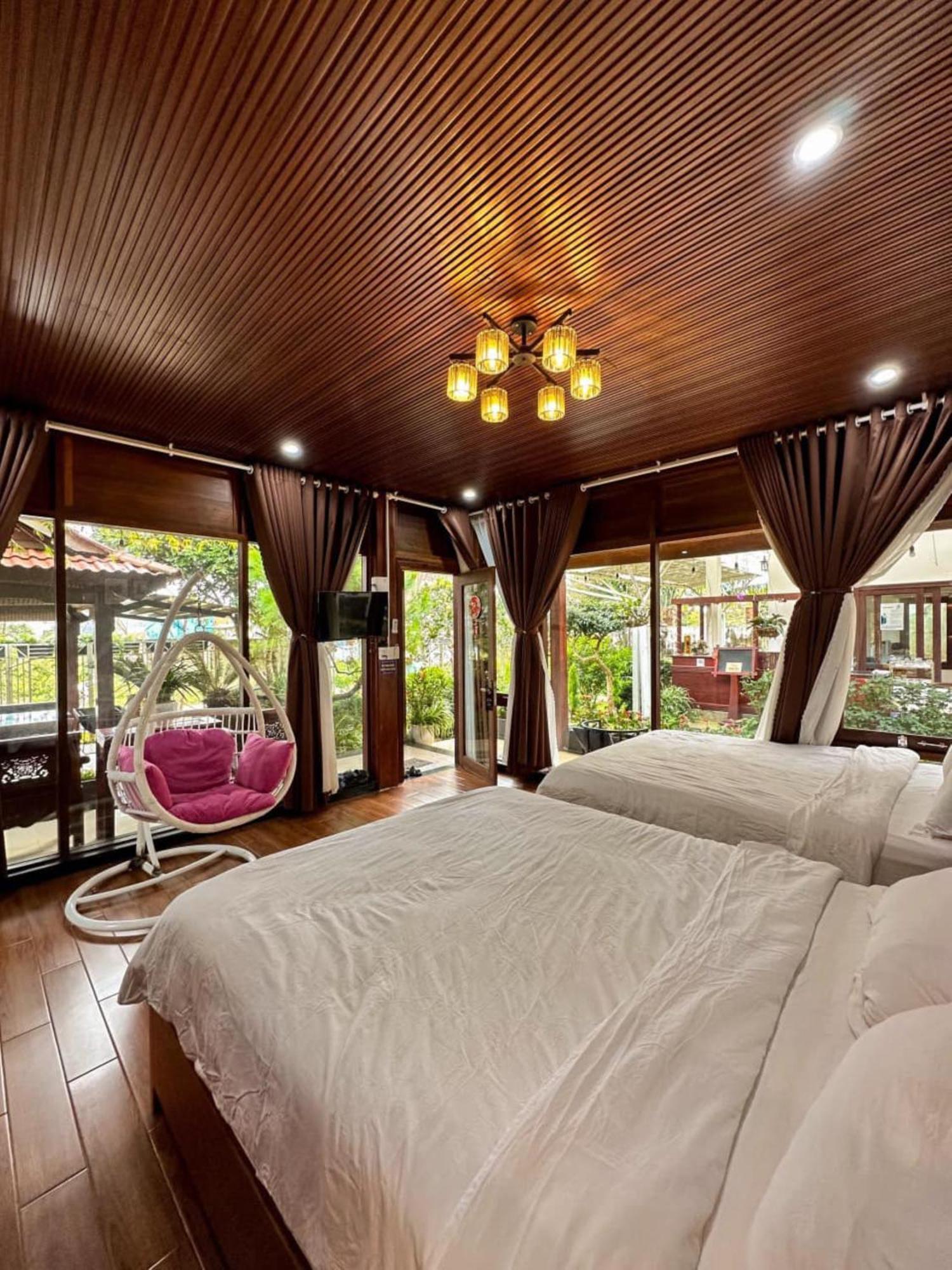 Vuon Tra Homestay Mang Den Kon Von Kla Luaran gambar
