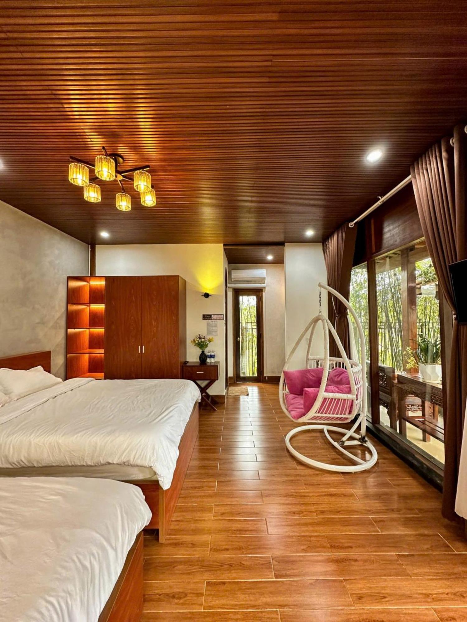 Vuon Tra Homestay Mang Den Kon Von Kla Luaran gambar