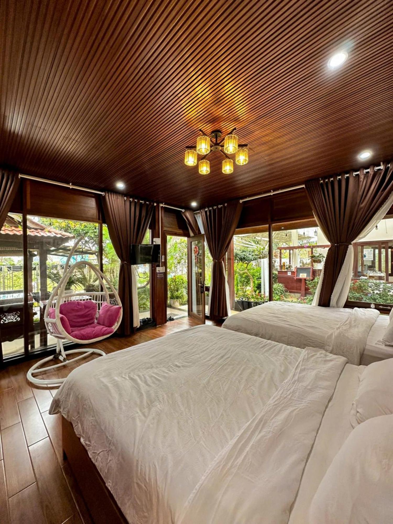 Vuon Tra Homestay Mang Den Kon Von Kla Luaran gambar