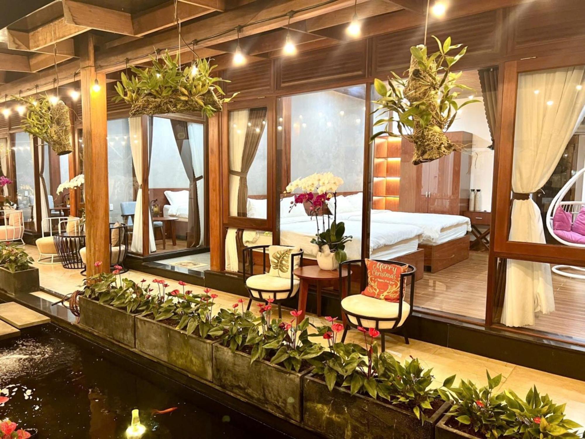 Vuon Tra Homestay Mang Den Kon Von Kla Luaran gambar