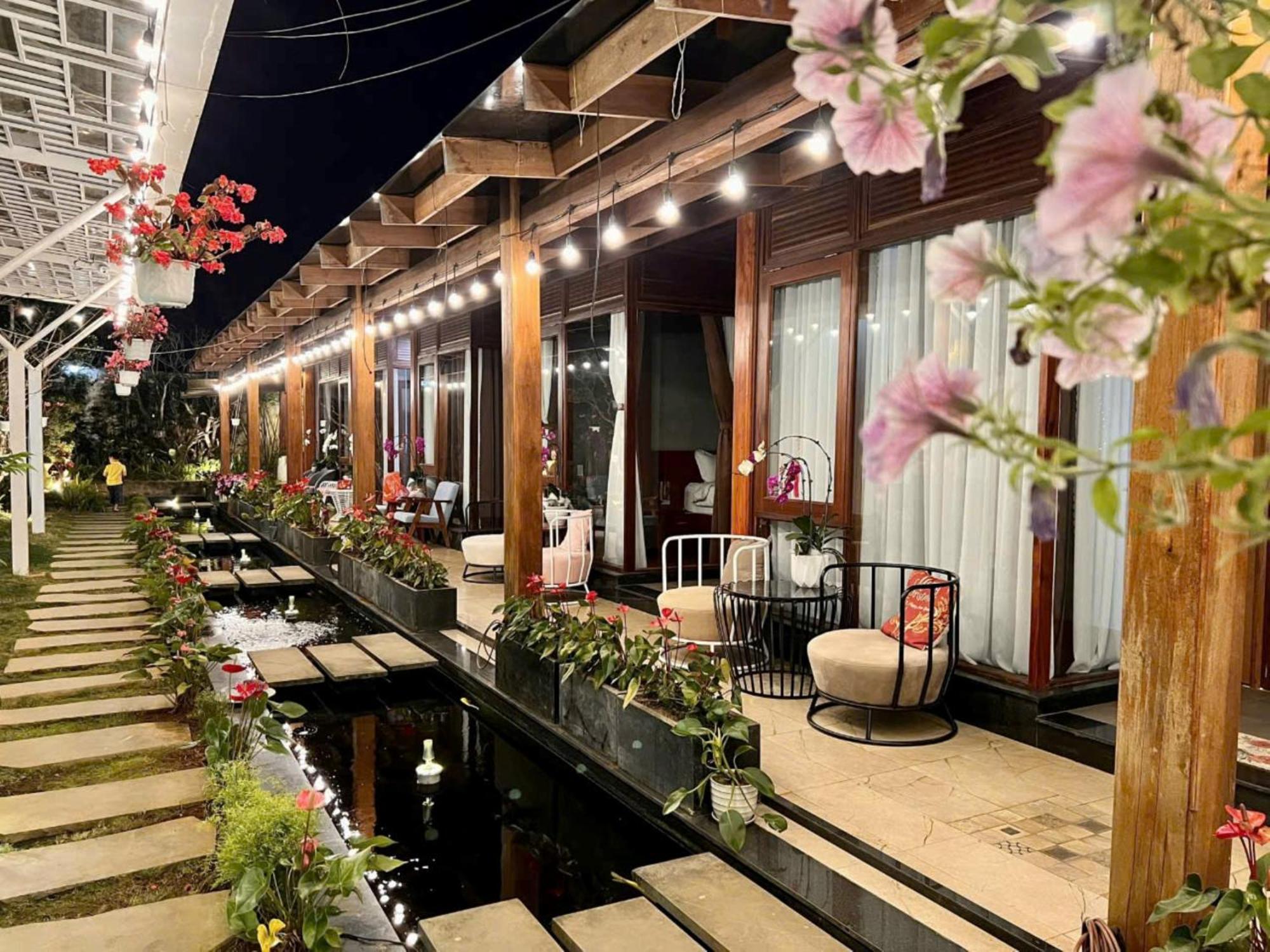 Vuon Tra Homestay Mang Den Kon Von Kla Luaran gambar